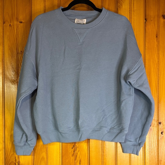American Eagle Outfitters Tops - American Eagle Outfitters Sky Blue This Feels Seriously Lived In Sweatshirt